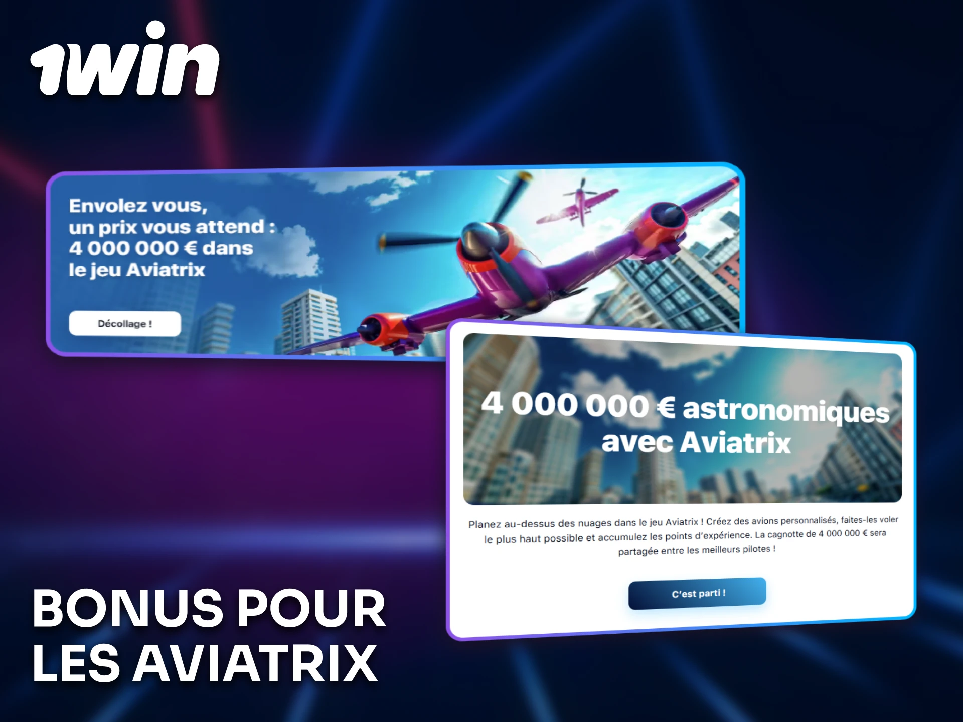 Bénéficiez des offres spéciales avec Aviatrix chez 1win.