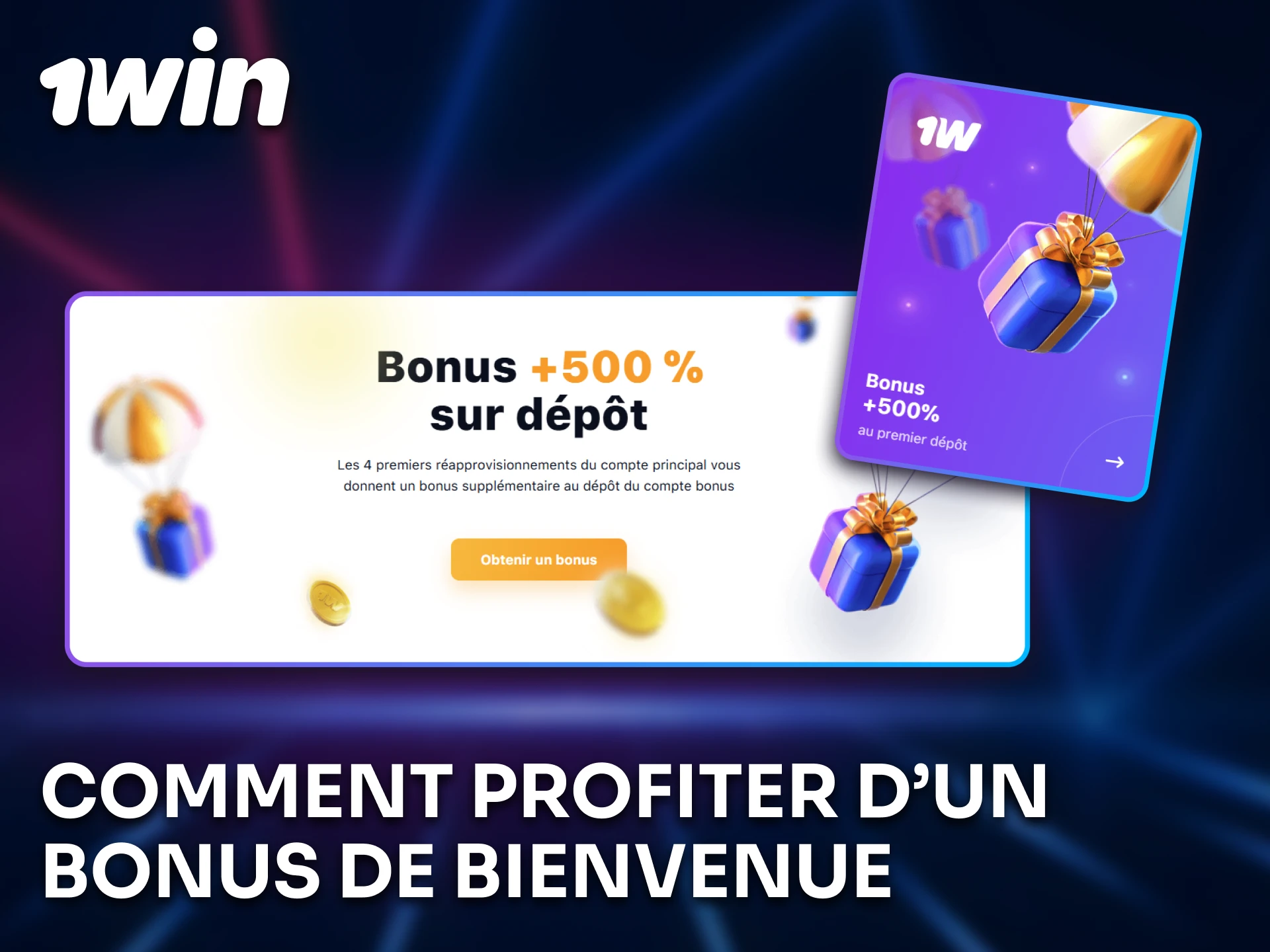 Profitez d’un bonus de bienvenue exclusif sur 1win pour les joueurs du Sénégal.