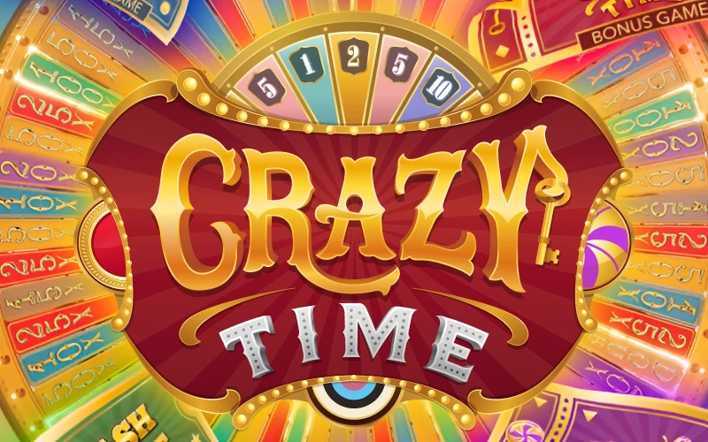 Amusez-vous avec Crazy Time, un jeu en direct sur 1win.
