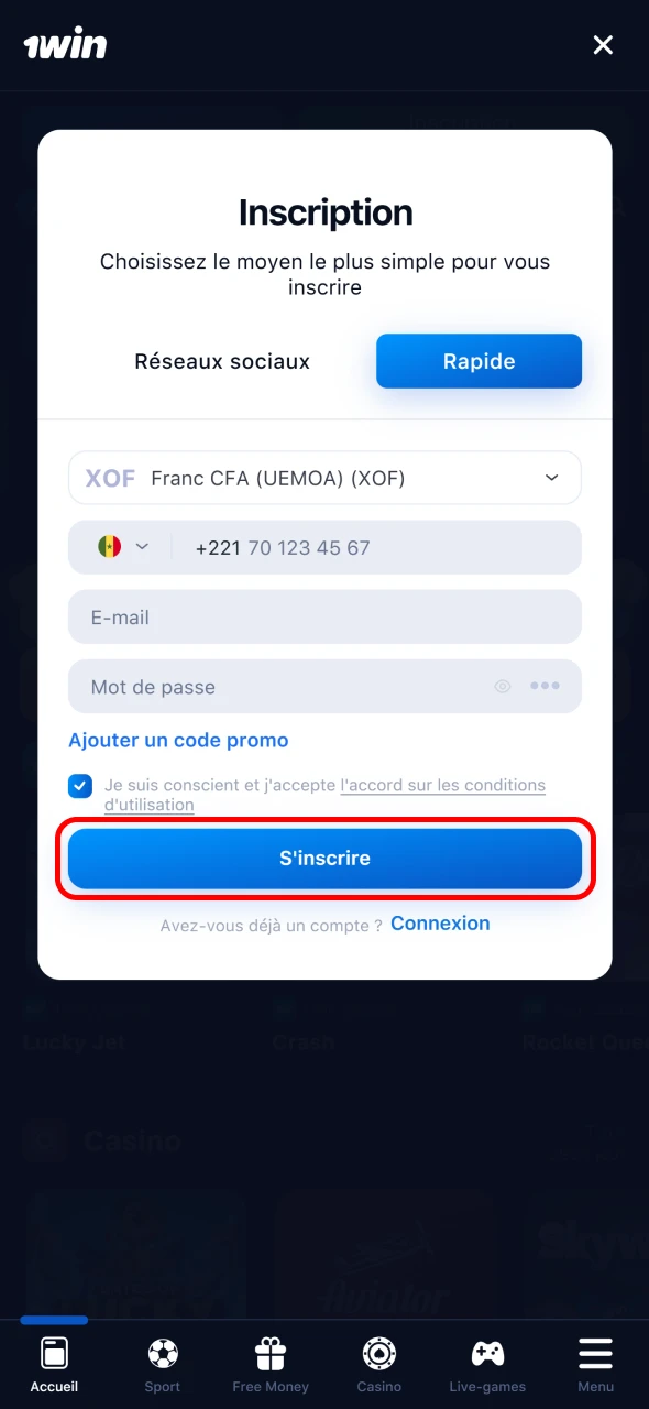 Procédez à la vérification de vos données sur 1win.
