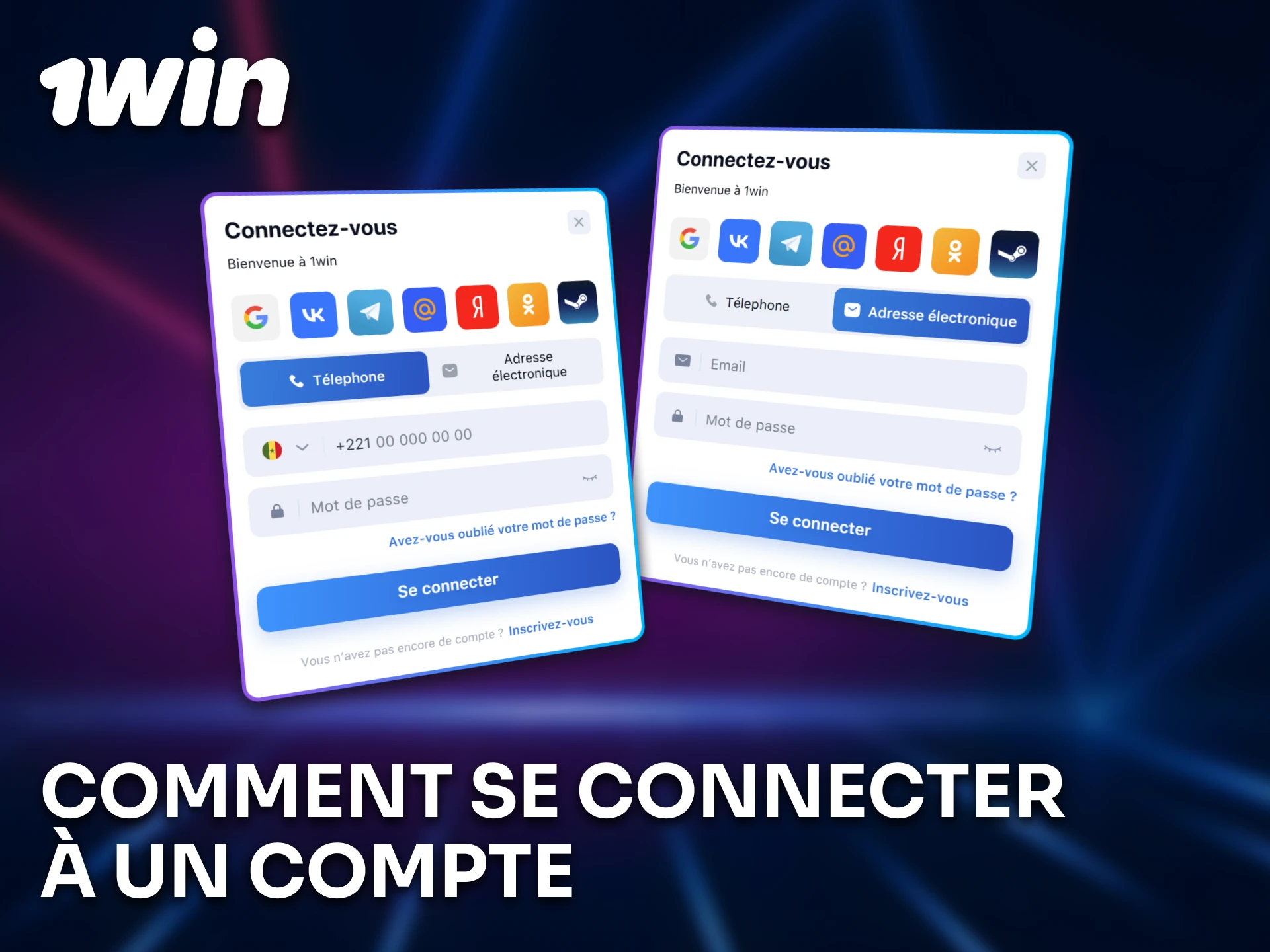 Découvrez comment vous connecter à votre compte 1win.
