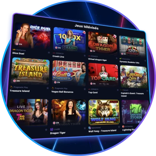 Les jeux télévisés vous attendent dans la section TV Games de 1win.