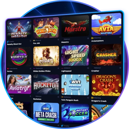 Testez des jeux rapides et palpitants proposés par 1win.