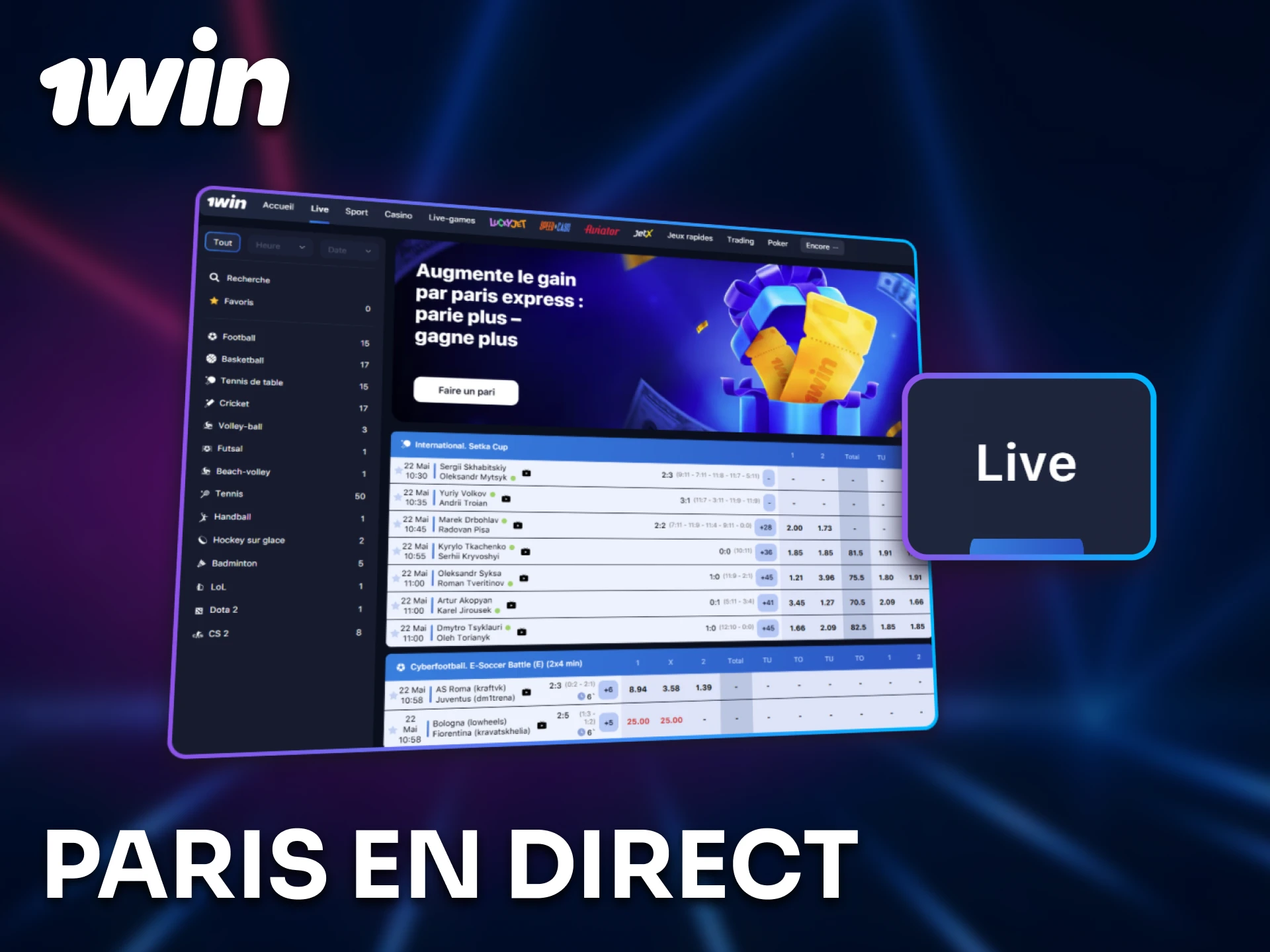 Paris en direct pour les joueurs du Sénégal sur 1win.
