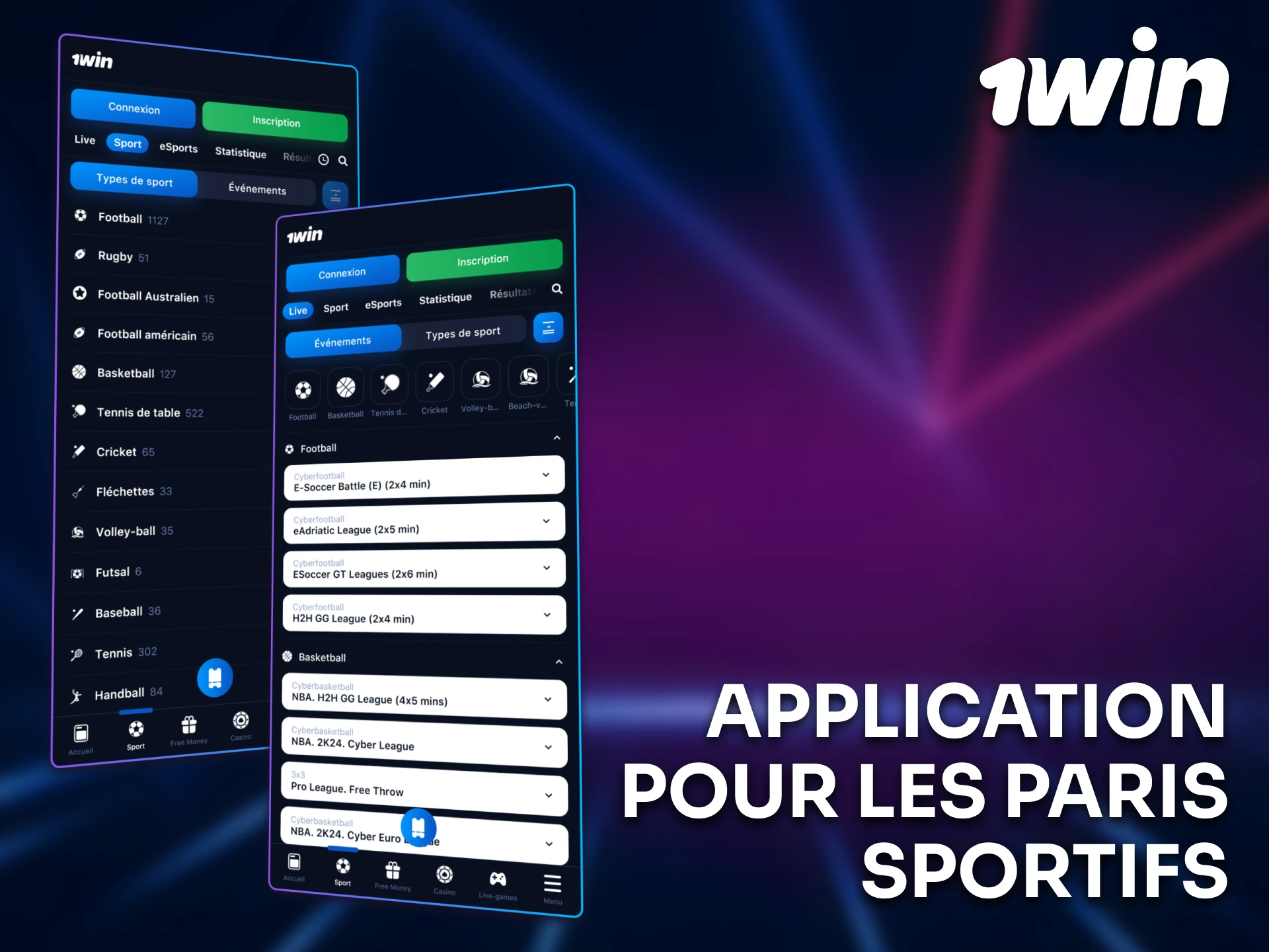 Téléchargez l’application 1win pour vos paris sportifs au Sénégal.