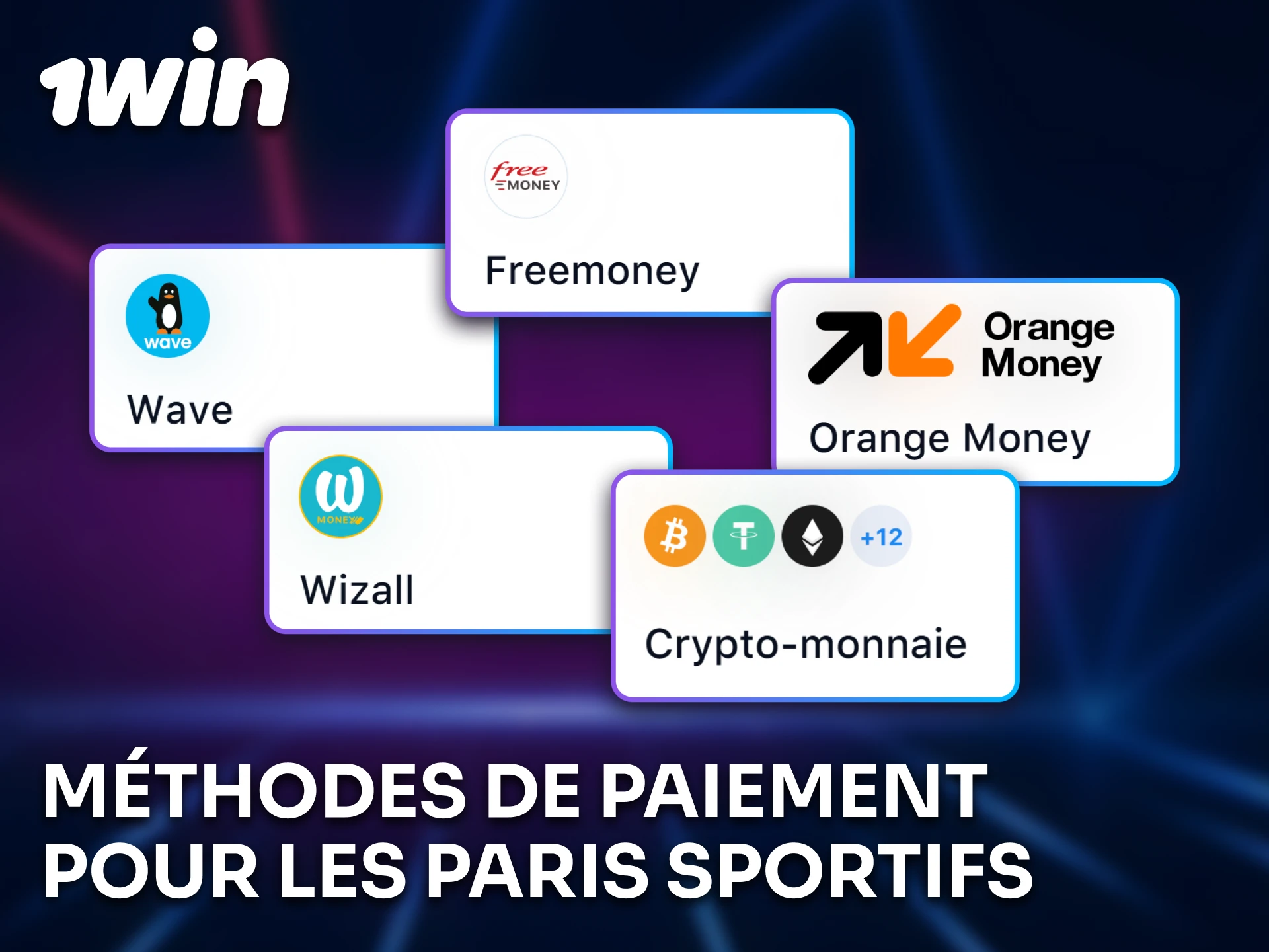 Utilisez des méthodes de paiement sûres pour les paris sportifs avec 1win.